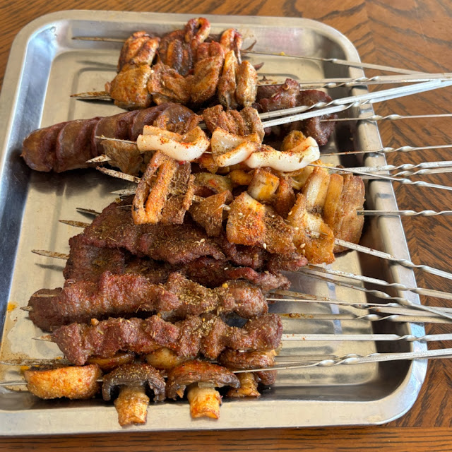 Note Grill 5 Skewers Together