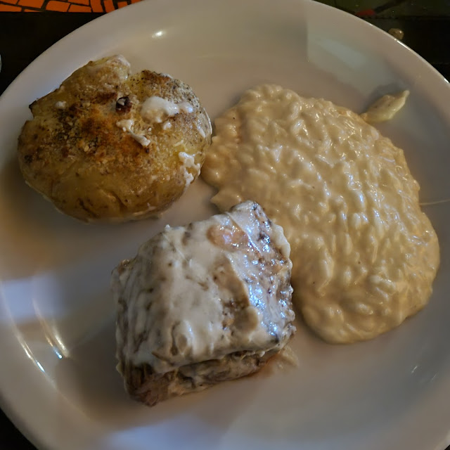 Tournedor ao Quatro Queijos Com Batata