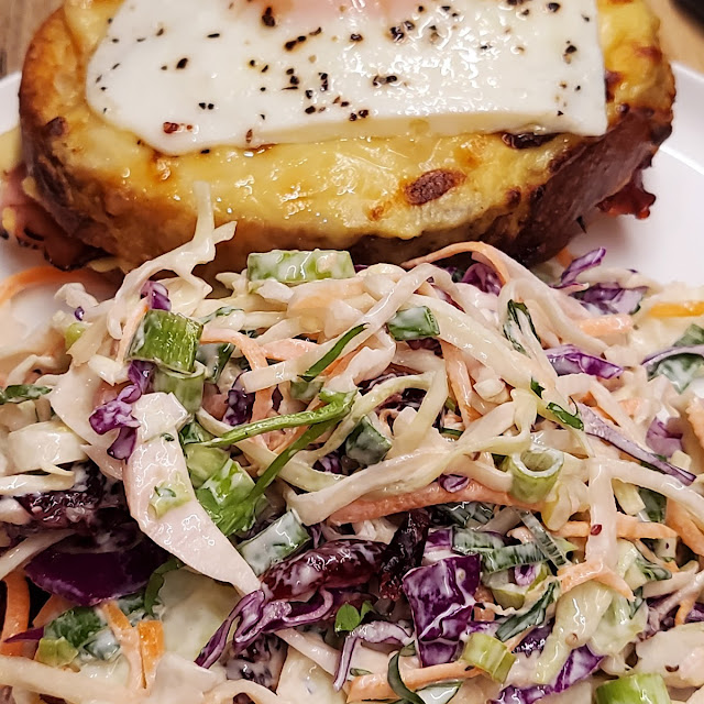 Coleslaw & Egg Croque Monsieur