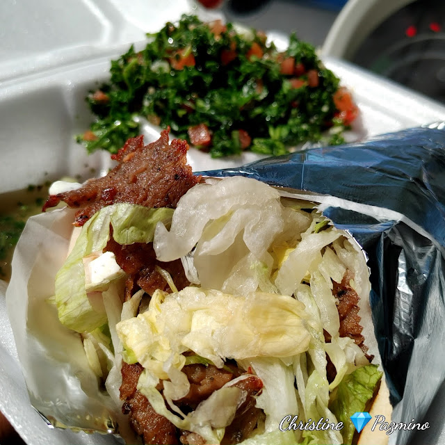 Gyro and Tabouli Greek Salad Baklava