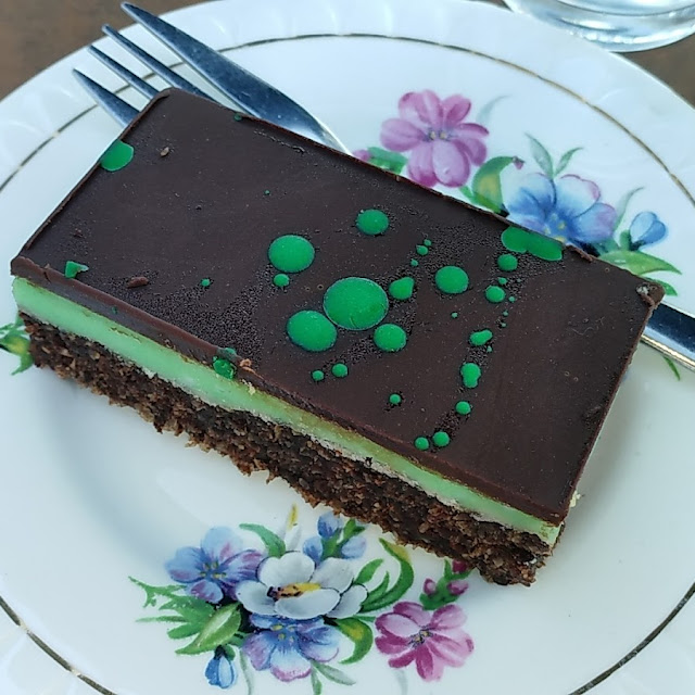 Vegan Peppermint Slice GF