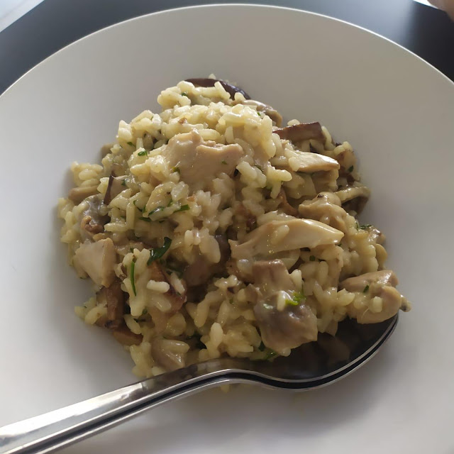 Risotto de Pollo Y Setas