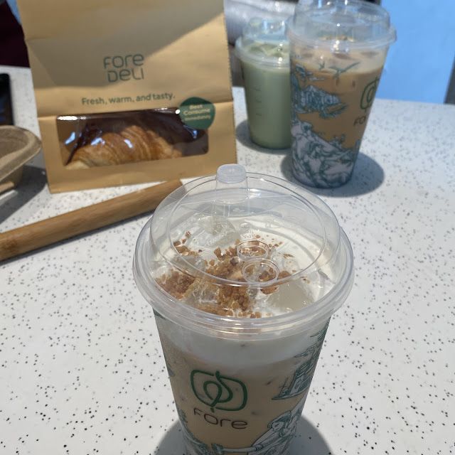 Butterscotch Milk Crumble & Caffe Latte