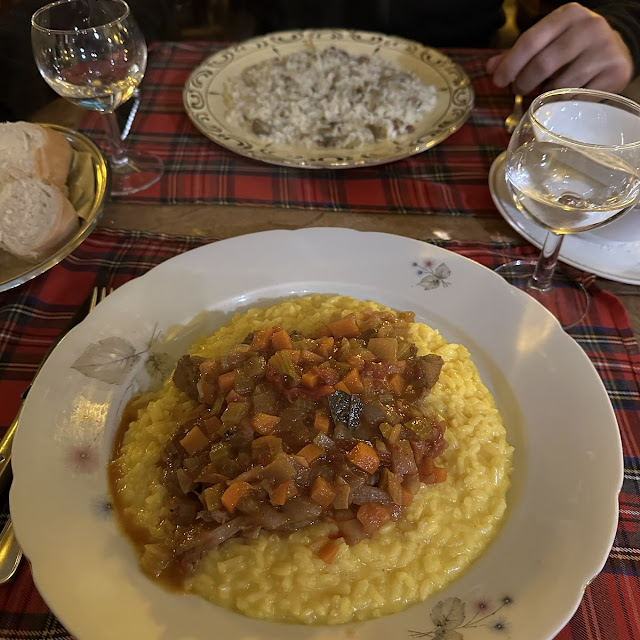 Ossobuco In Gremolada Con Risotto Giallo