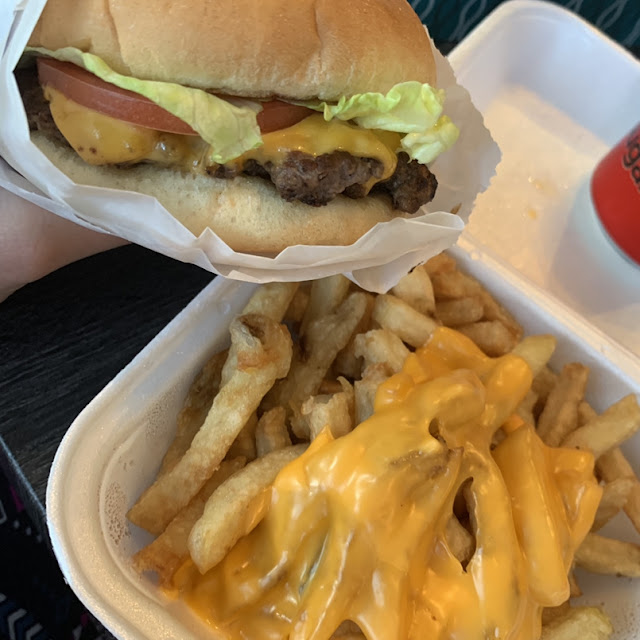 Cheeseburger with Cheese Fries