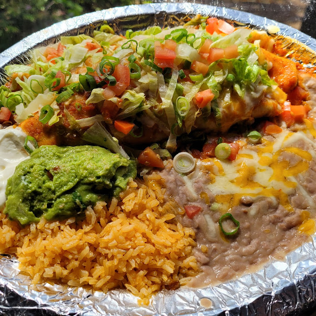 Chimichanga and Enchilada