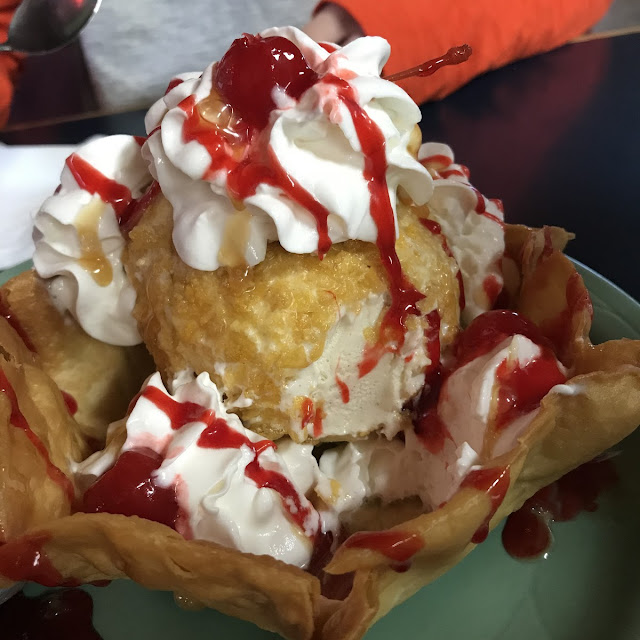 Fried Ice Cream Sundae