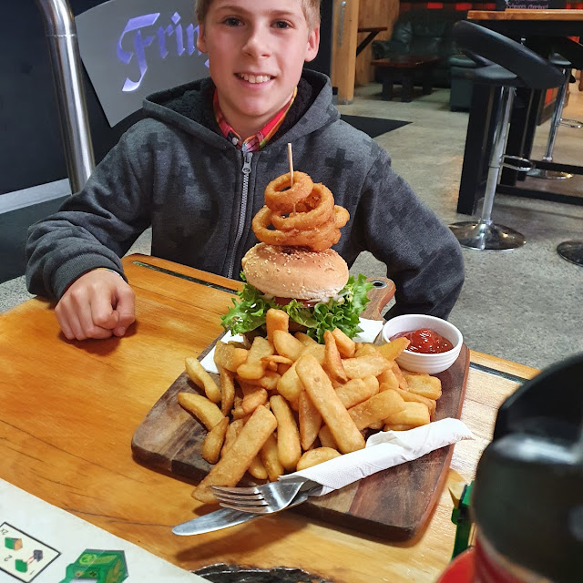 Burger and Chips