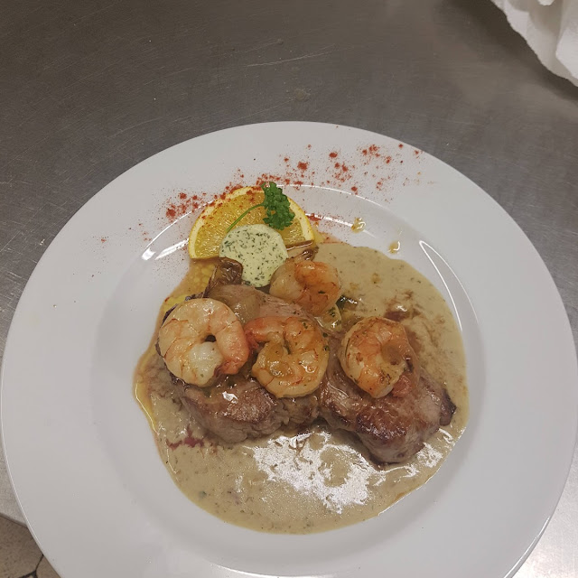 Rumpsteak Mit Scampi