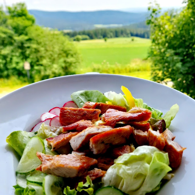 Salat Mit Putenstreifen