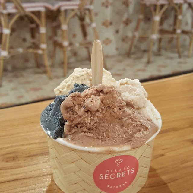 Small Size Mango Sorbetto & Cold Brew Gelato