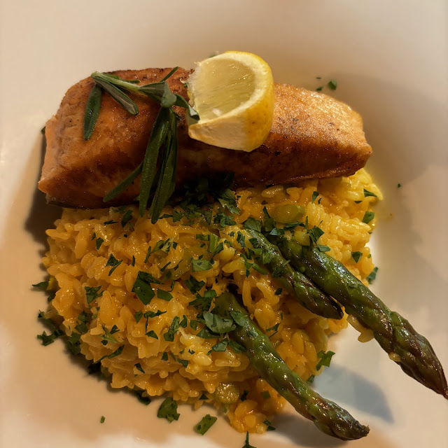 Lachs Mit Safranreis
