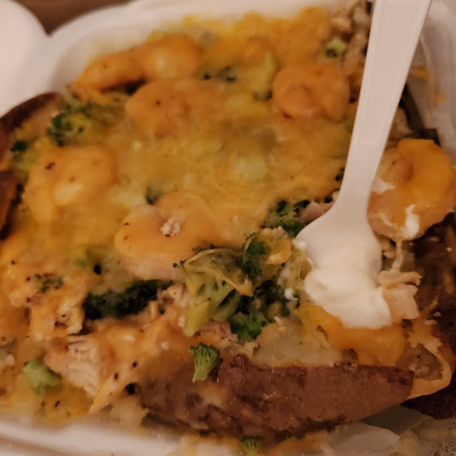 Shrimp Chicken Broccoli and Cheese