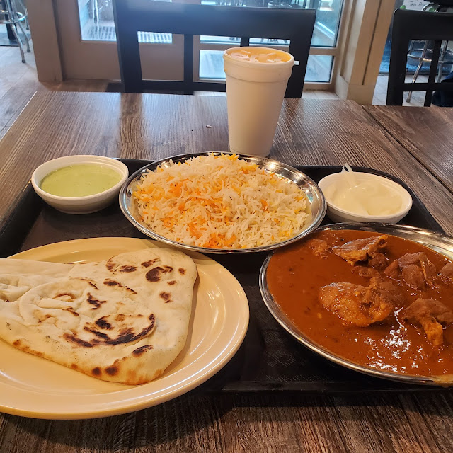 Butter Chicken Paratha with Onion and Yogurt