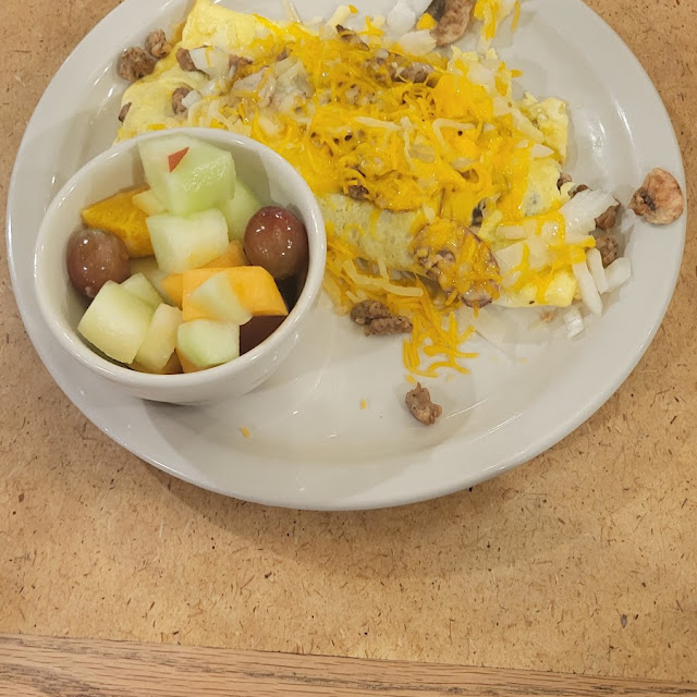 Bacon or Sausage Cheese Scrambler
