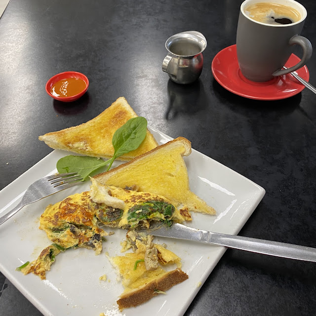 Spinach & Mushrooms Omelette