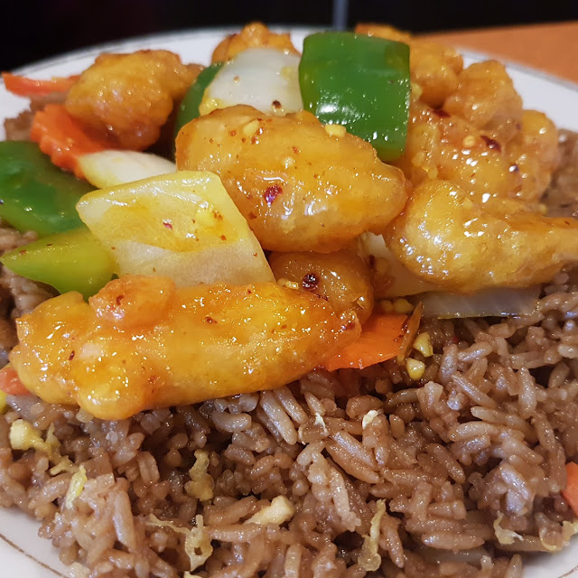 Orange Chicken on Rice