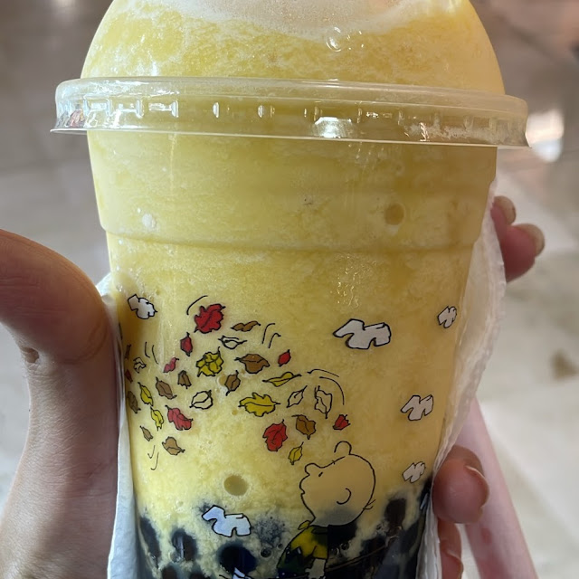 Mango Smoothie Con Perlas de Tapioca