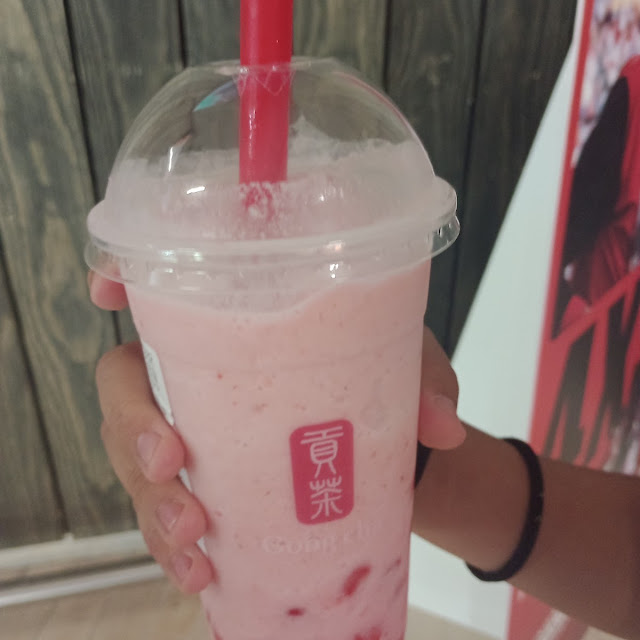 Smoothie de Fresa Con Tapioca de Fresa