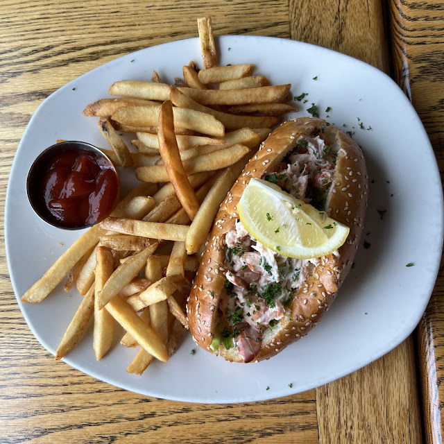 Lobster Roll with Cesar's Salads