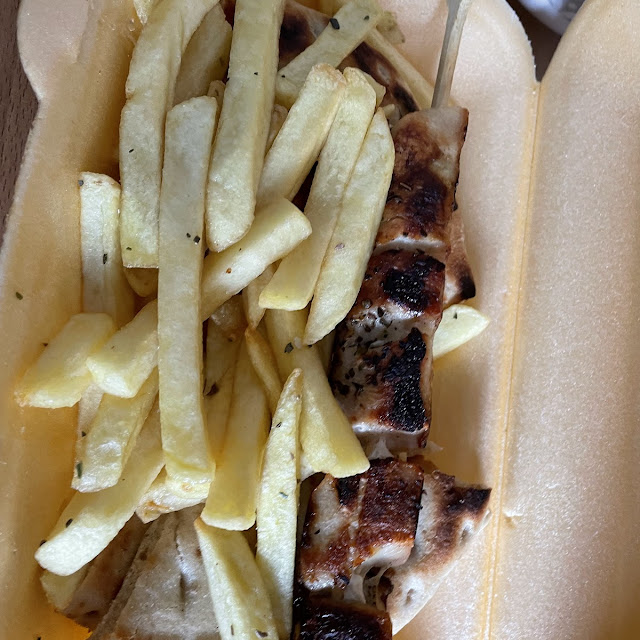 Chicken Slouvaki & Chips