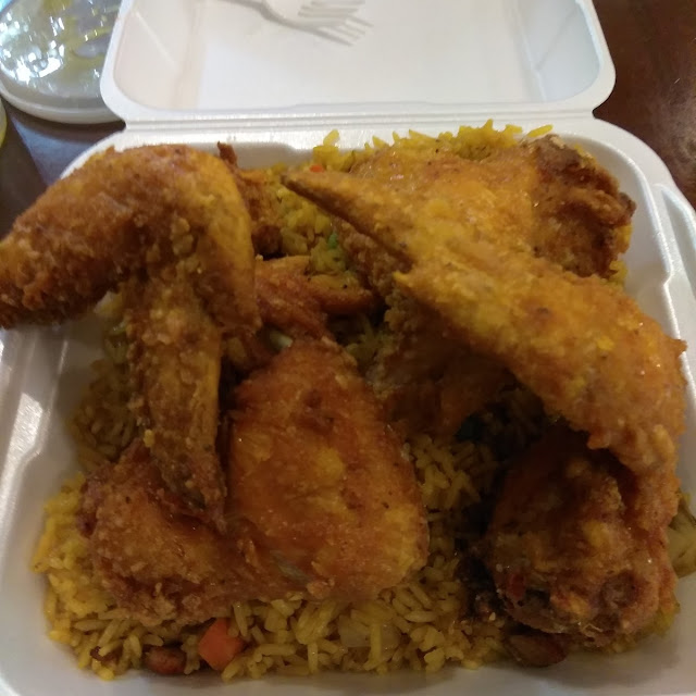 Fried Chicken Wings with Fried Rice Chicken