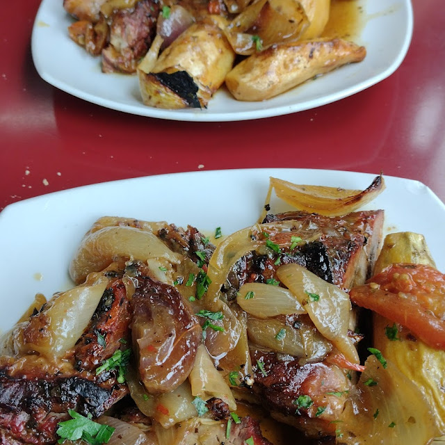 Vacío Con Papas Y Batatas