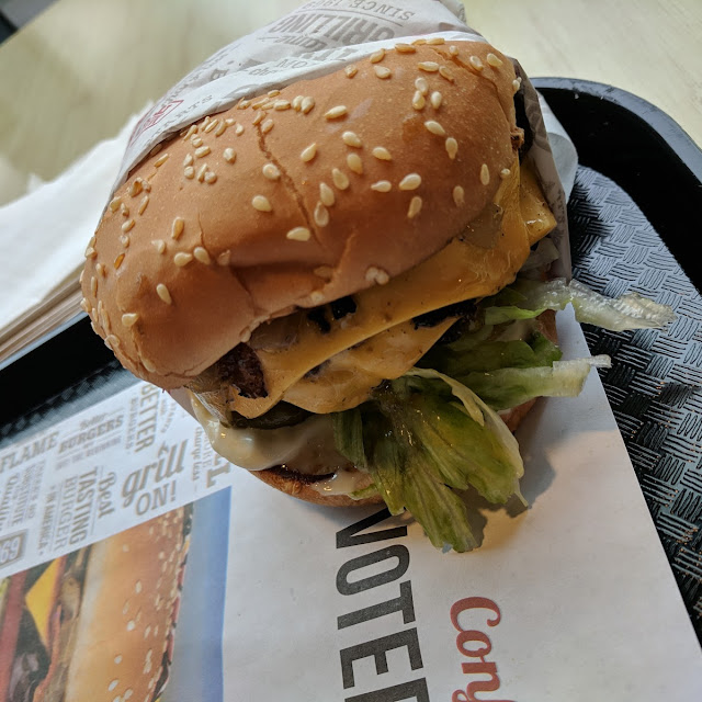Double Char Burger with Cheese