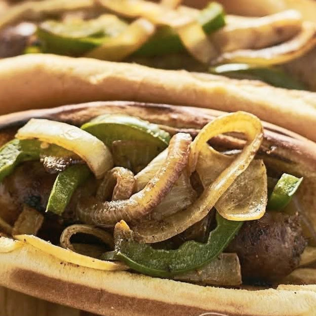 Grilled Onions and Peppers