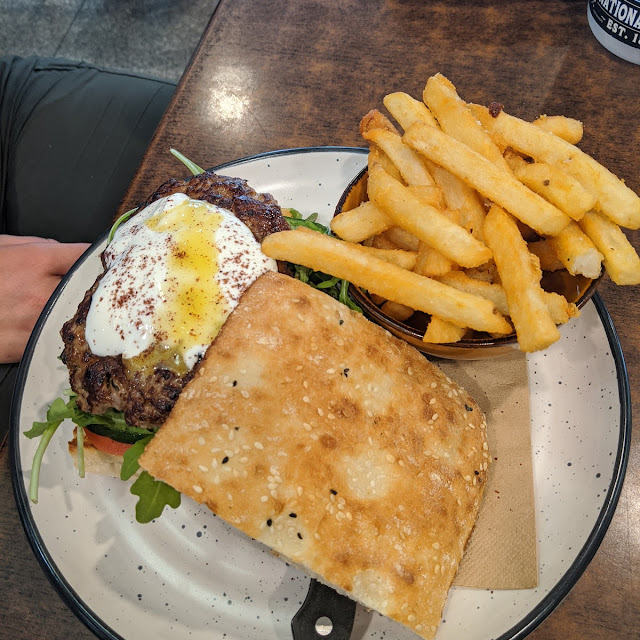 Lamb Haloumi Burger