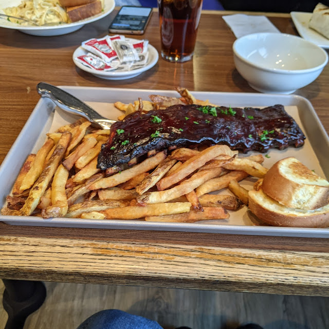 Rack of Pork Ribs and Fresh Cut Fries
