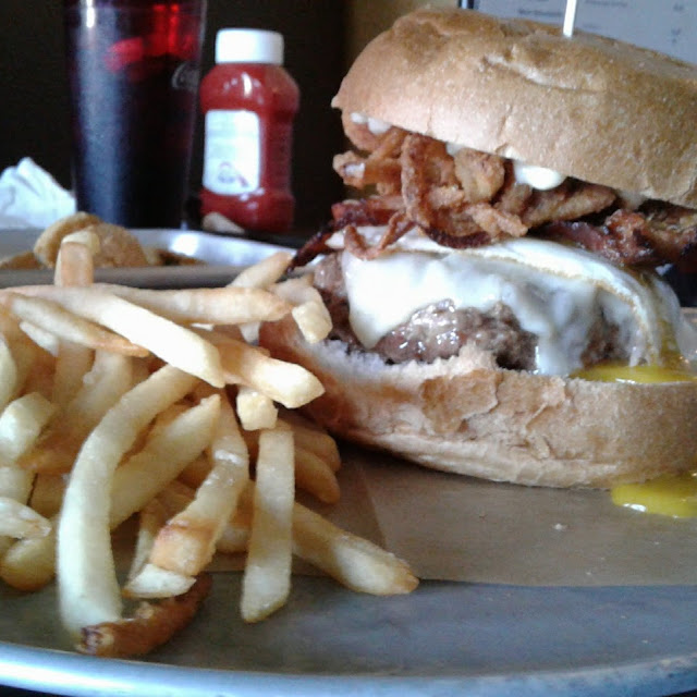 Breakfast Burger and Fries