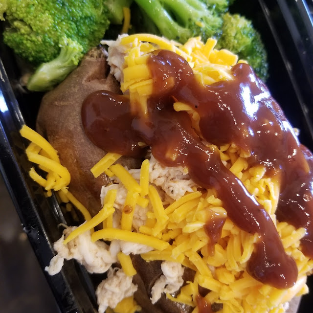 BBQ Chicken Stuffed Sweet Potato with Broccoli