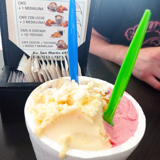 Helado de Frutos Rojos Naranja Durazno Y Tramontana Mi Combinación Favorita
