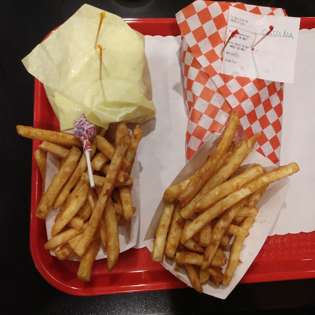 Left Kids Burger and Fries