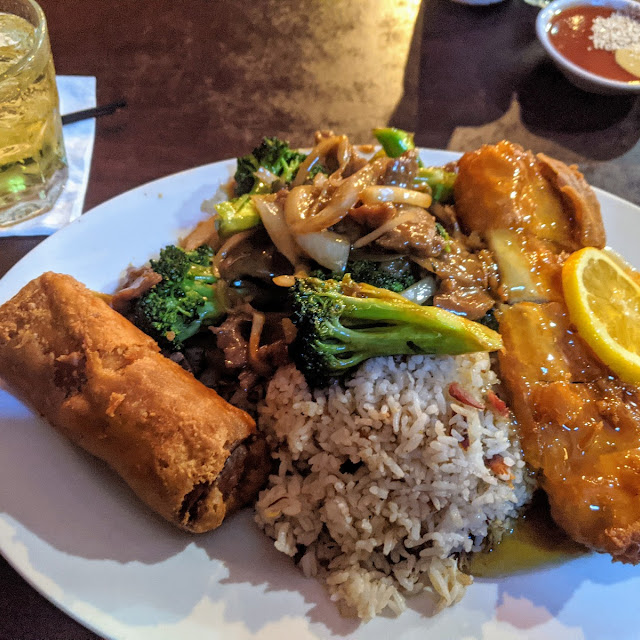 Lemon Chicken Snow Peas with Chicken & Fried Rice