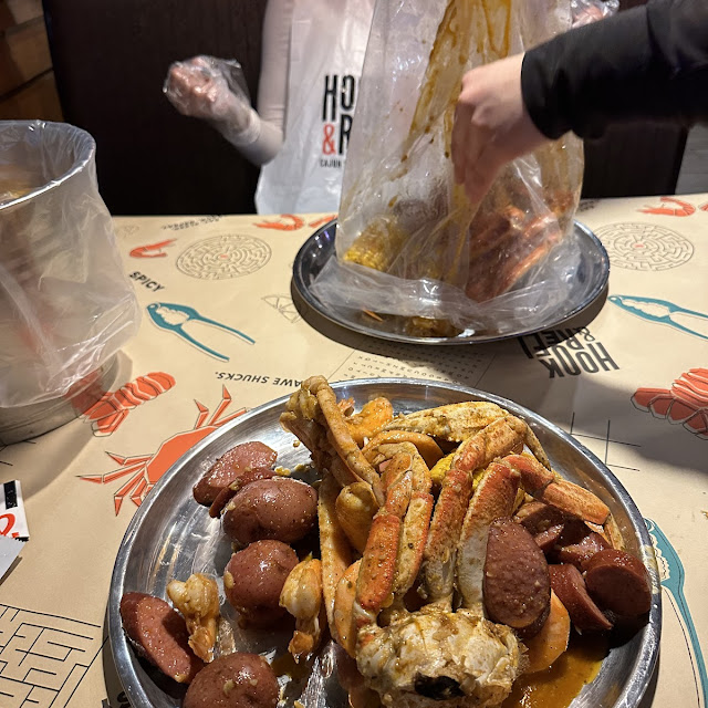 The Cajun Boil w Crab Crawfish & Clam