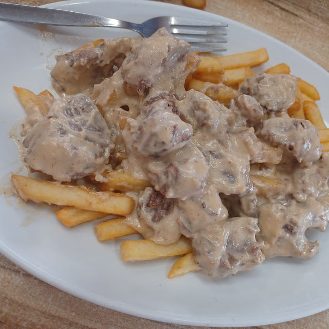 Steak Diane on Chips