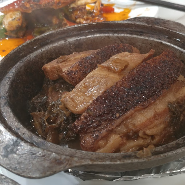 Barbecued Pork Belly with Pak Choi