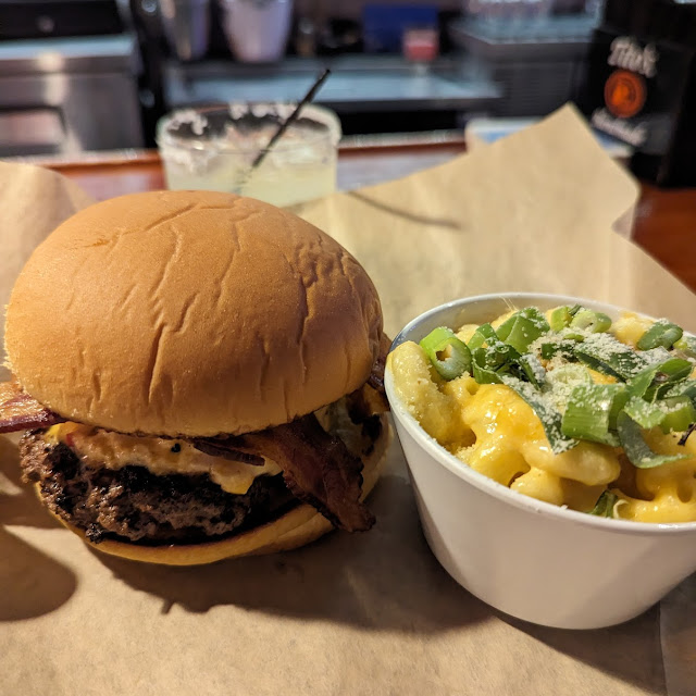 Pimento Cheese and Bacon Burger