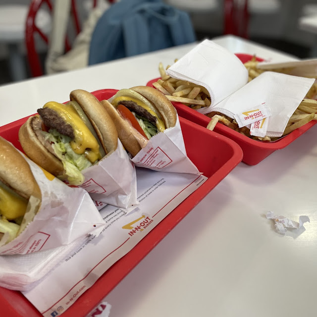 Double Double Cheeseburger and Fries Animal Style