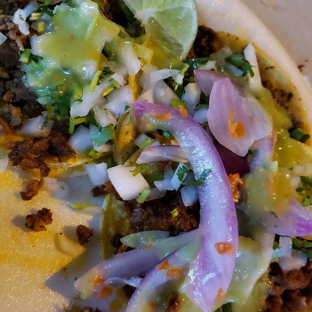 Asada Chorizo Tacos