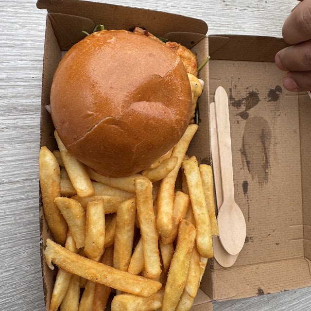Mexican Burger and Fries