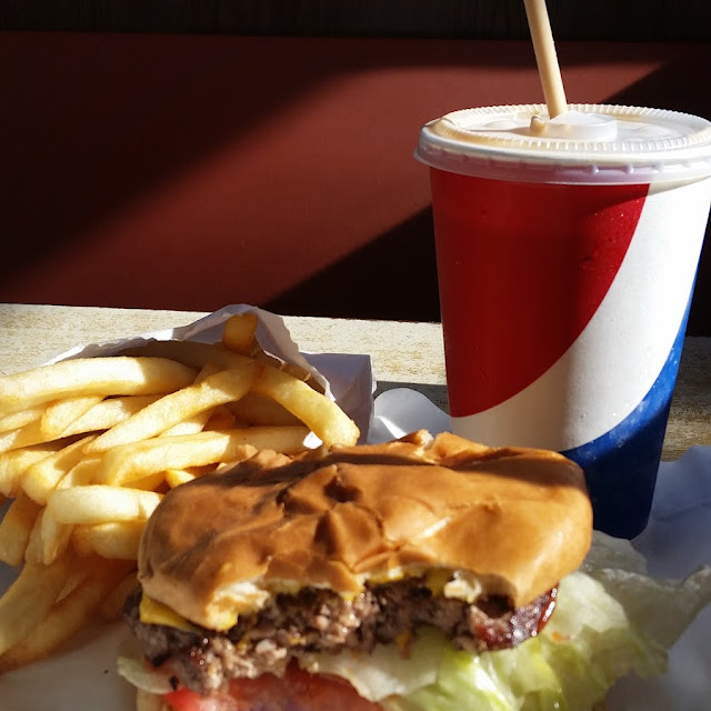 Jenny's ' Giant' Burger