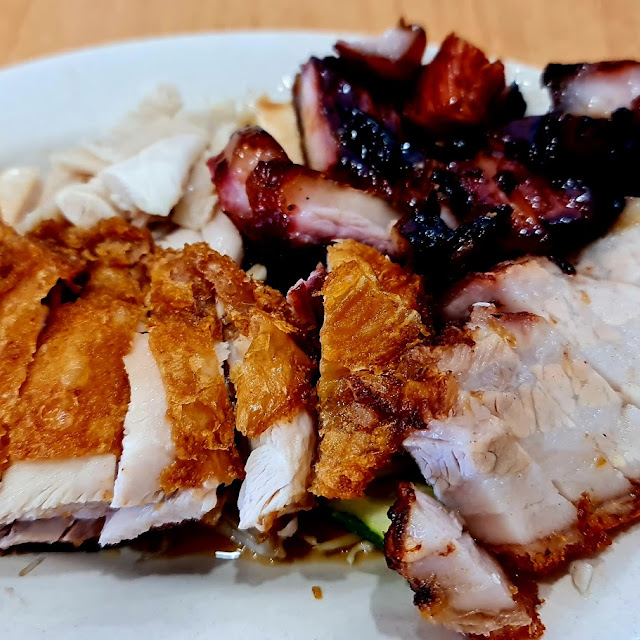 Fried Chicken Roast Pork & BBQ Pork Combo