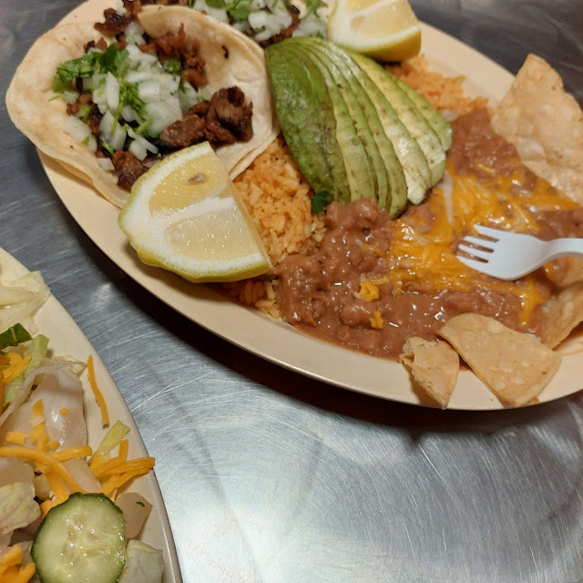 Carne Asada Plate Asada or Pollo Taco