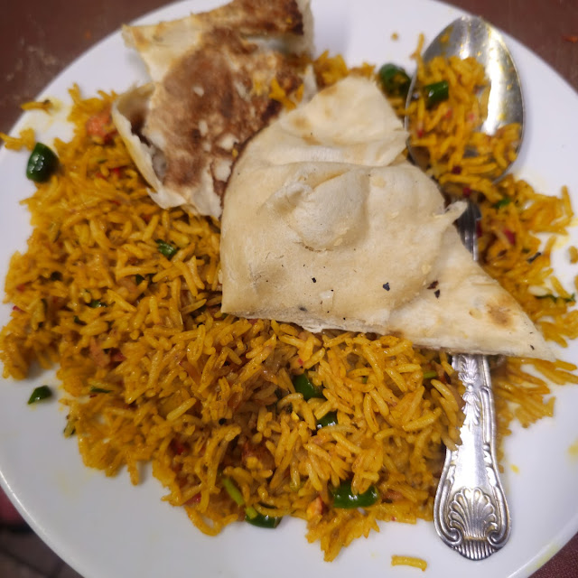 Chicken Tikka Biryani with Naan
