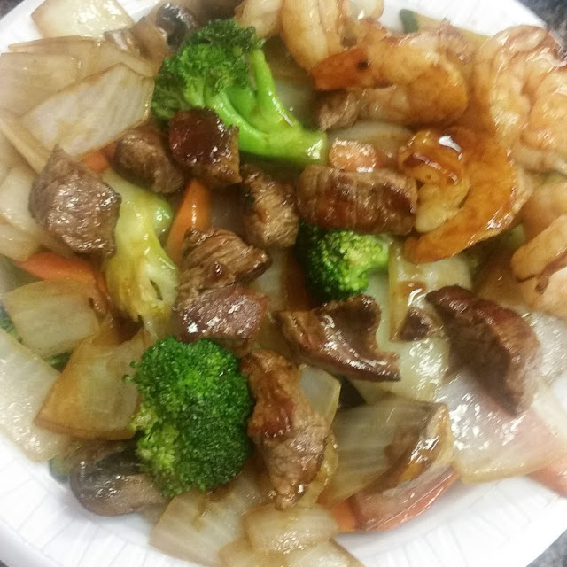 Habachi Steak and Shrimp