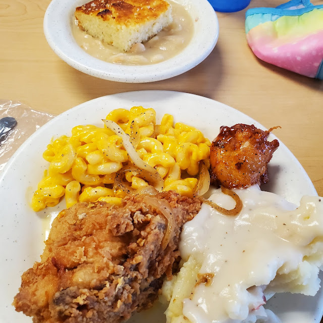 Lima Beans Mac and Cheese Fried Chicken and Spicey Chicken