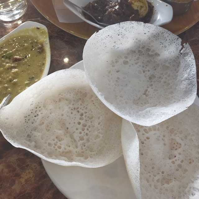 Appam and Green Peas